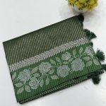 Banarasi Green Mango Premium Handwork Silk Saree – Elegant Banarasi Silk Work - Saree 6