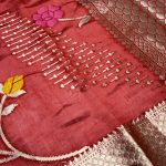 Green Mango Viscose Saree | Elegant Banarasi Weave Saree | Banarasi Hastkala Weaves - Saree 2
