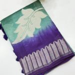 Banarasi Green Mango Shaded Contrast Elegant Silk Saree – Premium Banarasi Silk Saree - Saree 2