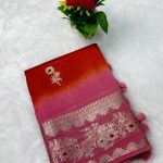 Premium Banarasi Mango Contrast Dye Silk Saree | Banarasi Hastkala Weaves - Saree 2