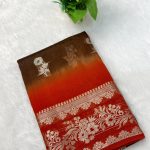 Premium Banarasi Mango Contrast Dye Silk Saree | Banarasi Hastkala Weaves - Saree 4
