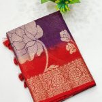 Banarasi Premium Kota Doria Saree | Elegant Banarasi Saree | Banarasi Hastkala - Saree 4