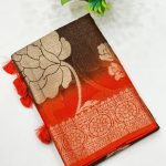 Banarasi Premium Kota Doria Saree | Elegant Banarasi Saree | Banarasi Hastkala - Saree 5