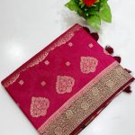Viscose Russian Silk Saree | Elegant Banarasi Weave Saree | 10 Stunning Shades | Banarasi Hastkala Weaves - Saree 1