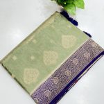 Viscose Russian Silk Saree | Elegant Banarasi Weave Saree | 10 Stunning Shades | Banarasi Hastkala Weaves - Saree 3