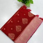 Viscose Russian Silk Saree | Elegant Banarasi Weave Saree | 10 Stunning Shades | Banarasi Hastkala Weaves - Saree 7